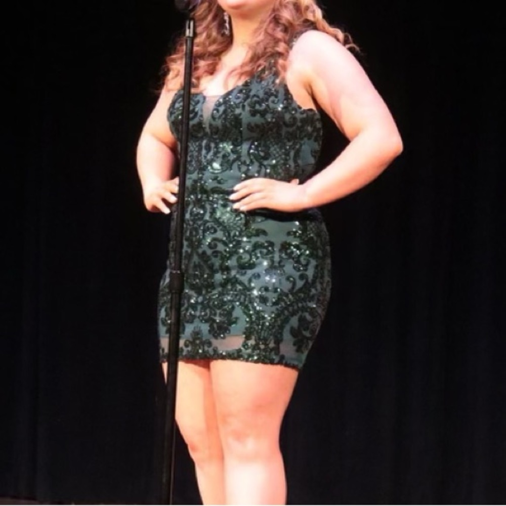 Emerald Green Cocktail Dress